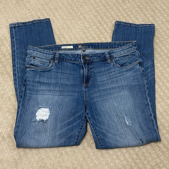 Kut from the Kloth Boyfriend Straight Jeans 14 - Picture 1 of 4